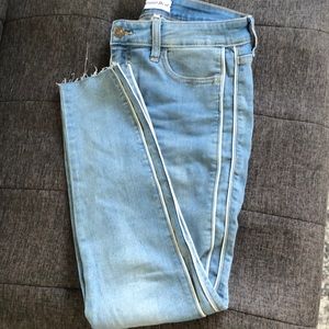 Studio Blue White Striped Jeans